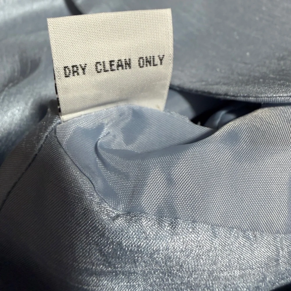 Morgan Miller Iridescent Blue Skirt Suit Set Size 18 Career Church Wedding